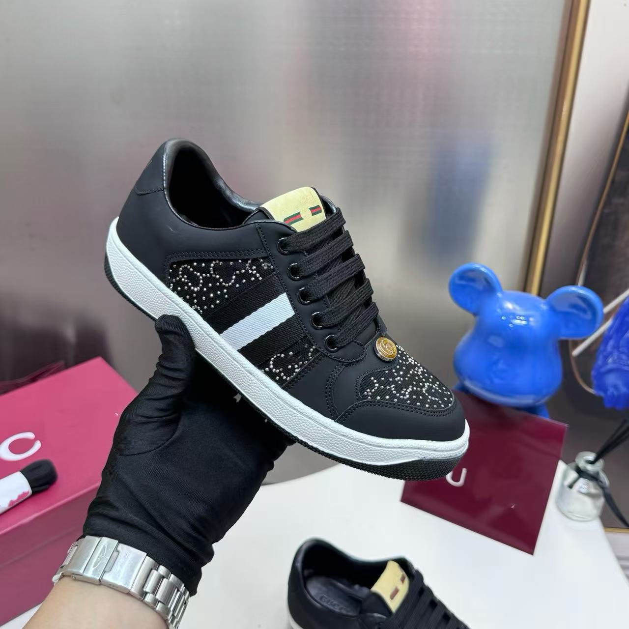 Women's & Men's Rhinestone Starry Dirty Sports Leisure Couple Women's Board Shoes