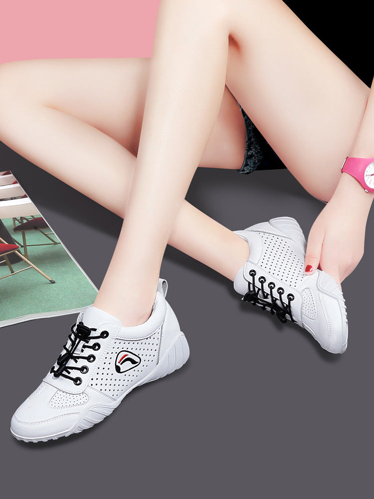 Women's Genuine Versatile White Hollow Mesh Surface Casual Shoes