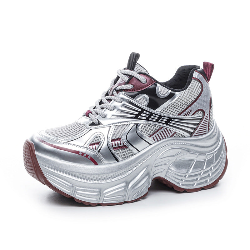Women's Dad Fashion Mesh Sports Platform Height Women's Casual Shoes