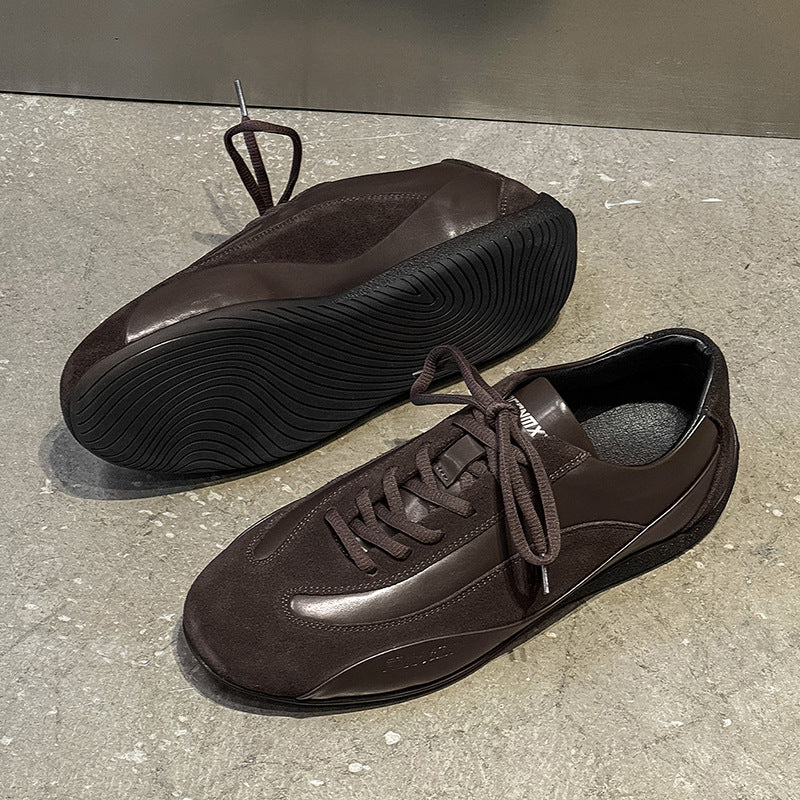 Men's Stitching Daily Sports Lightweight Breathable Brown Men's Shoes
