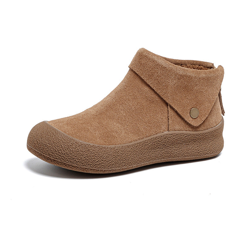 Women's Genuine Plus Veet For Warmth Cotton Large Men's Shoes