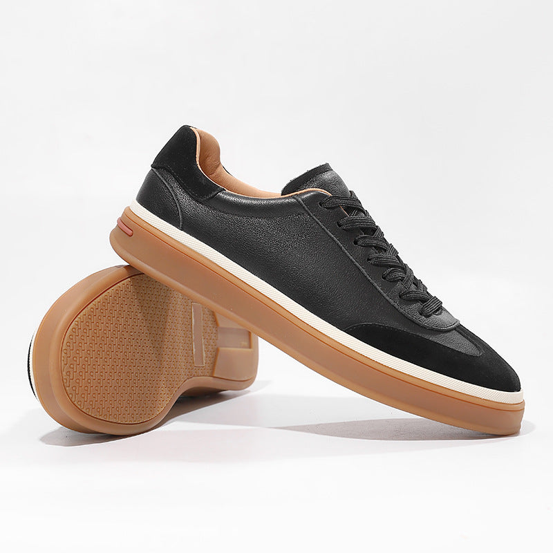 Men's German Training White Handmade Leisure Genuine Men's Shoes