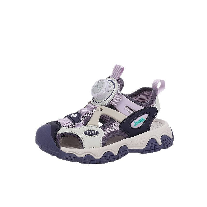 Children's Bottom Beach Boys Closed Toe Middle Sandals