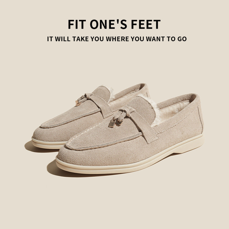 Women's Outdoor Wear Tods Matte British Style Popular Genuine Plus Loafers