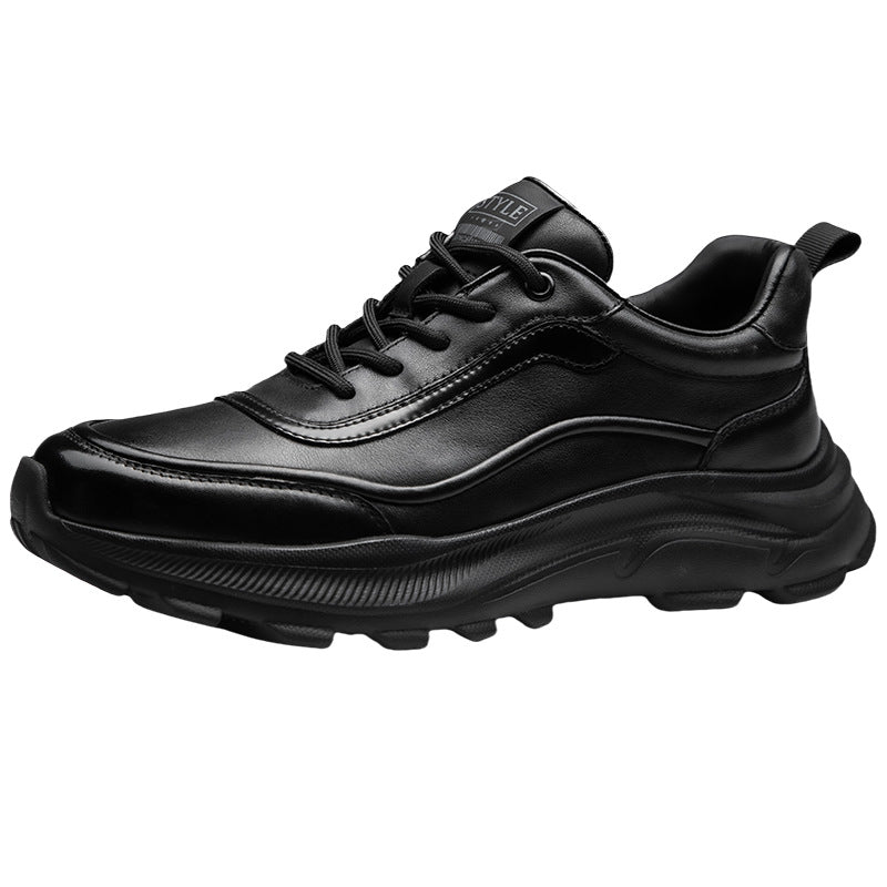 Men's Simple Retro Style Fashion Commuter Light Luxury Leather Shoes