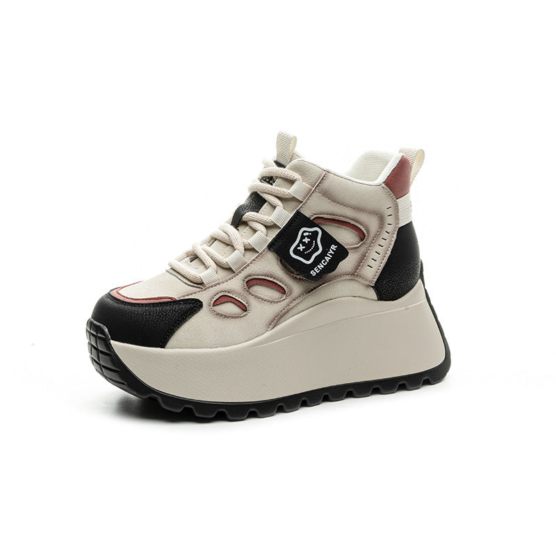 Women's Platform Dad Fleece-lined Fashion Small Women's Casual Shoes
