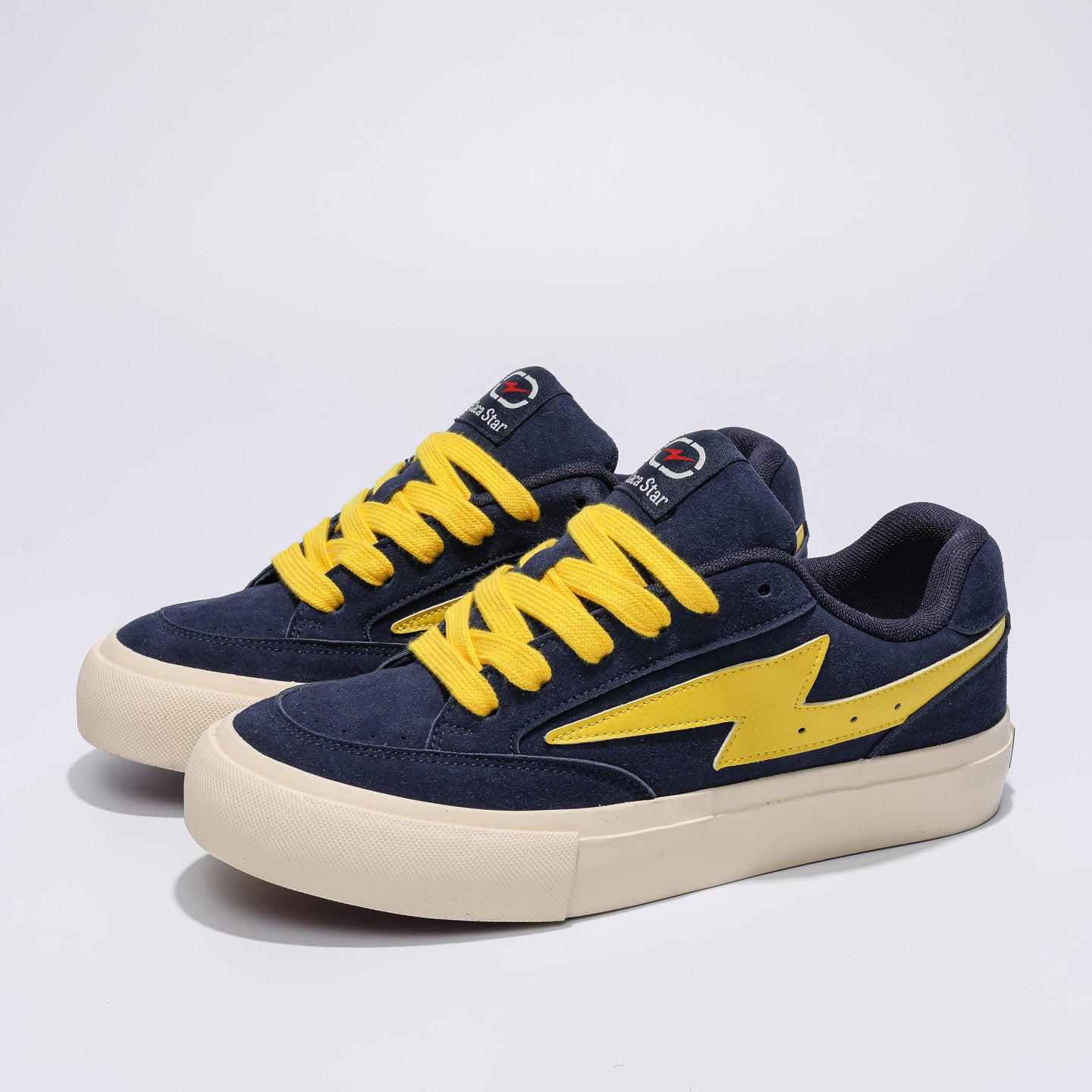 Men's Flash Ding Blue Yellow Series Bread Spring Versatile Men's Canvas Shoes
