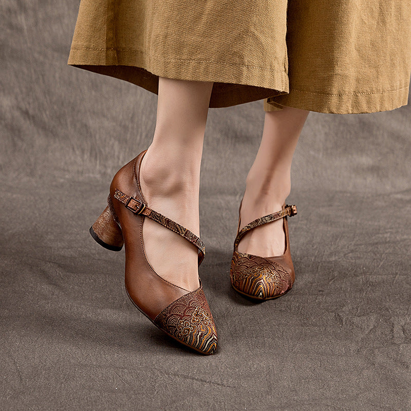Women's Spring Genuine With Silk Cheongsam Vintage Women's Casual Shoes