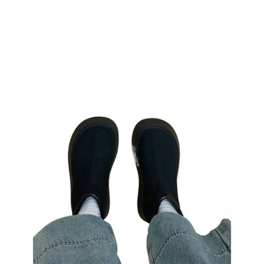Frosted Short Niche Height Increasing Martin Platform Boots