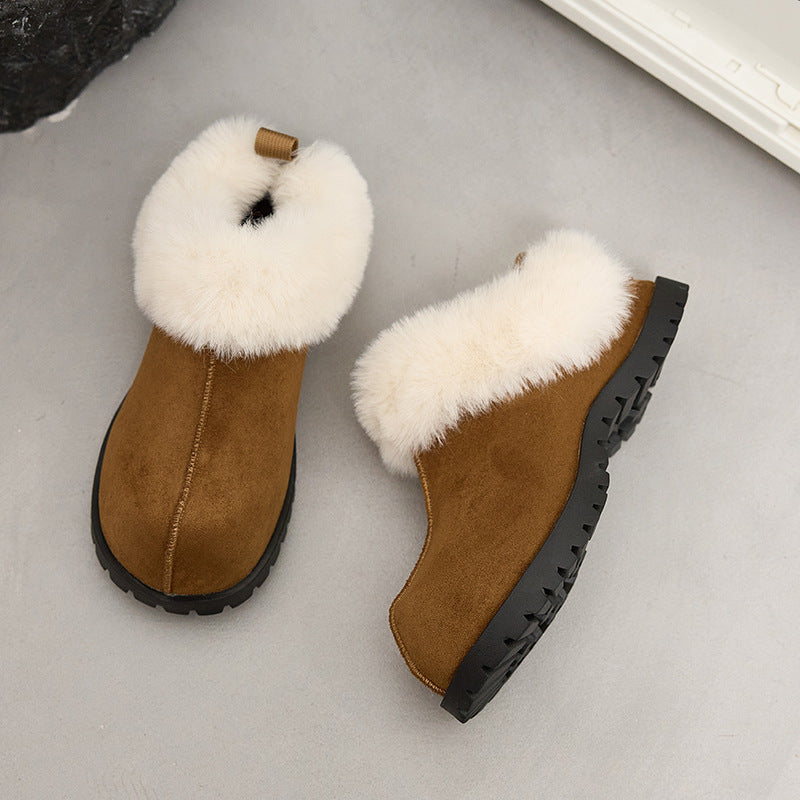 Invisible Height Increasing Step-on Two-way Wear Half Snow Boots