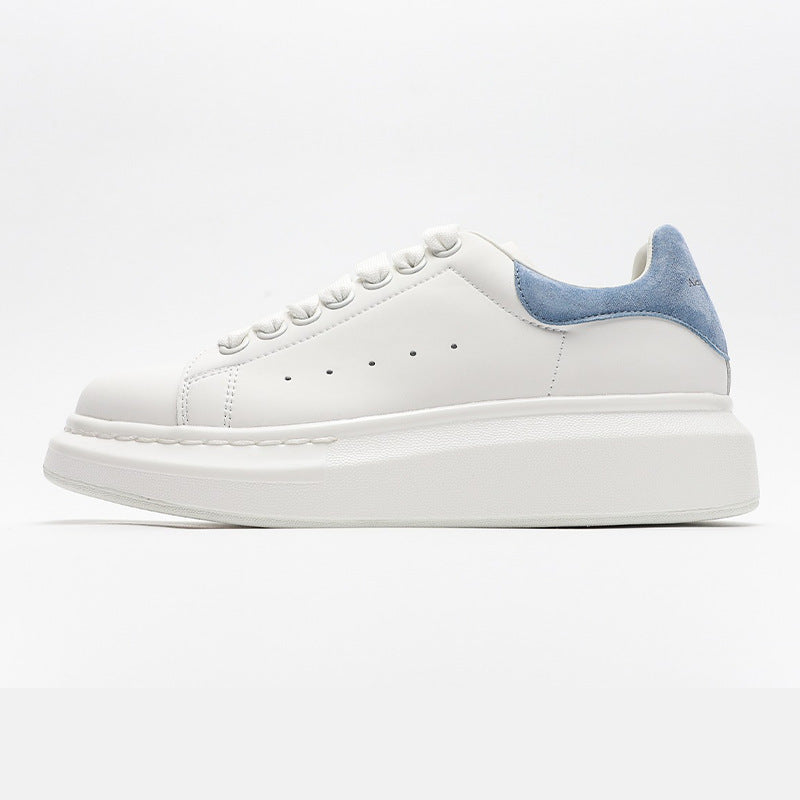 Women's & Men's High-grade Mcqueen White Platform Invisible Elevated Muffin Women's Board Shoes