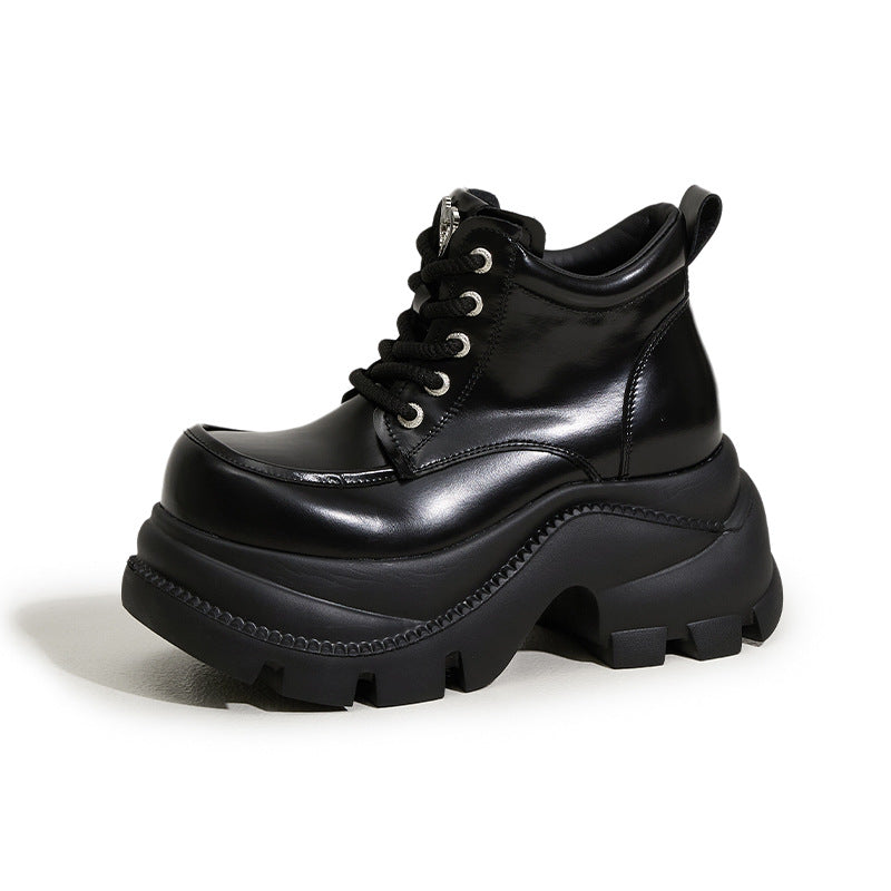 Women's Platform Height Increasing Insole British Style Women's Fashion Shoes