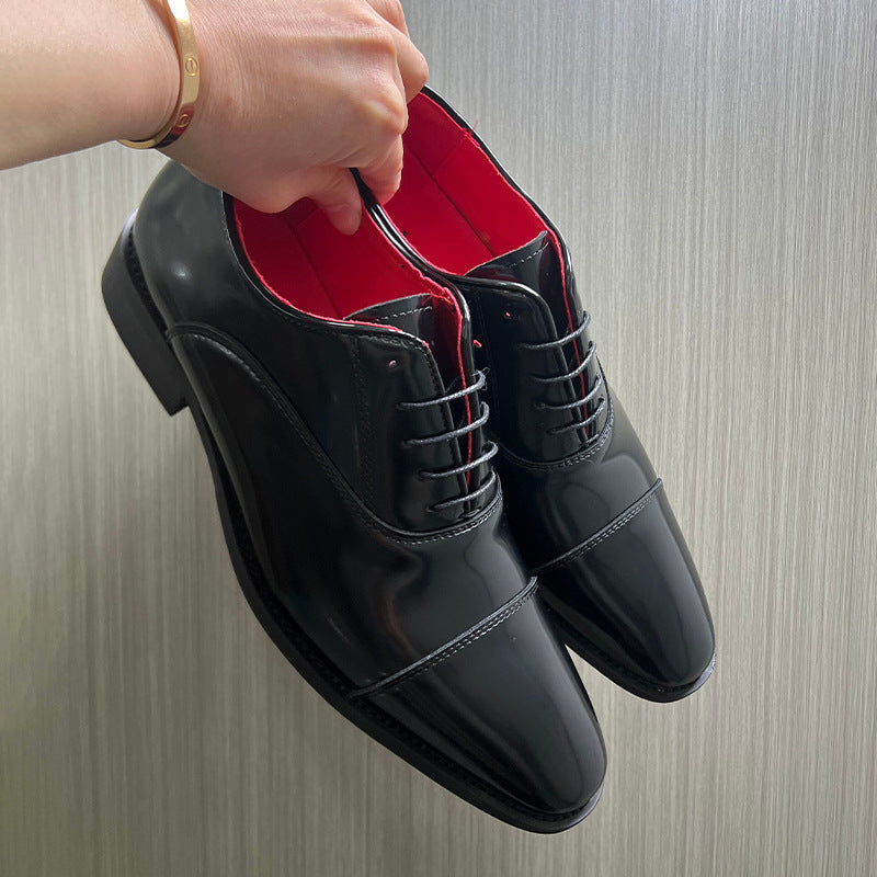 Men's Red Bottom Formal Wear Height Increasing Men's Shoes