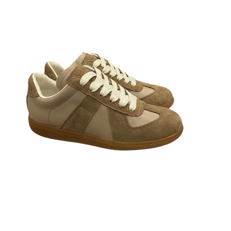 Women's & Men's Couple Fashion Retro White Genuine German Men's Sports Shoes