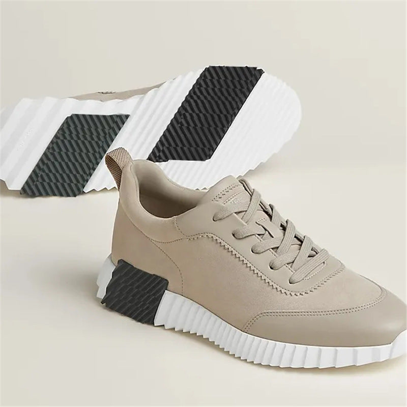 Men's Daily Black White Couple Breathable Low Men's Sports Shoes