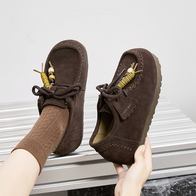 Women's Bottom Height Increasing Insole All-inclusive Autumn Kangaroo Ugly Cute Boots