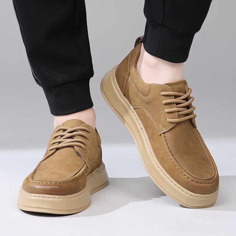 Men's Spring Genuine Thick Bottom Outdoors Commute Men's Casual Shoes