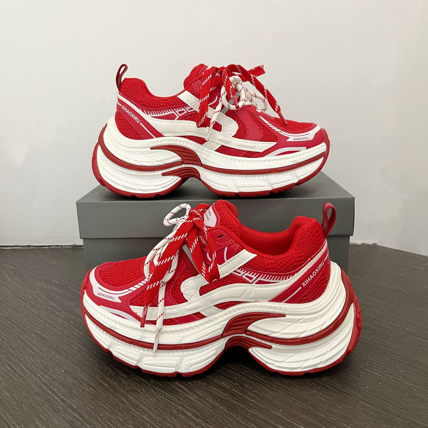 Women's Early Spring Fashion Platform Daddy Heightened Women's Casual Shoes