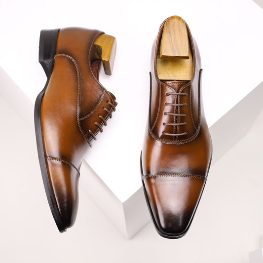 Men's Plus Size Formal Wear Genuine Wedding Leather Shoes