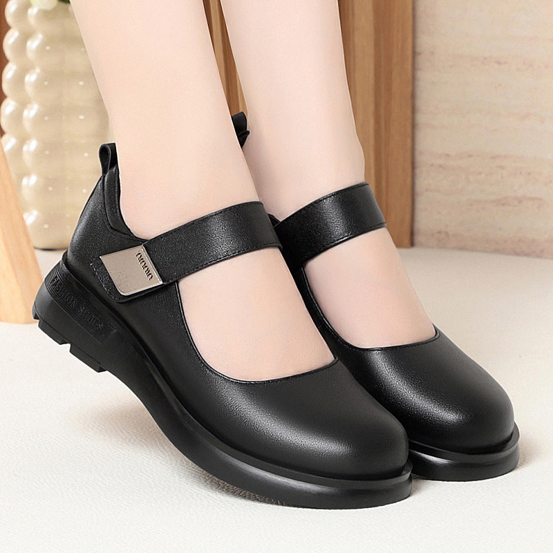 Women's Large Single Low Thick Mom For Catwalk Women's Casual Shoes