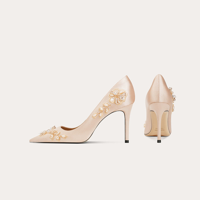 Red High-grade Wedding Dress Two-way High-heeled Toast Clothing Bridal Not Women's Fashion Shoes