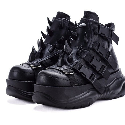 Martin Punk Platform Vintage Horn Rivet Heavy Women's Casual Shoes