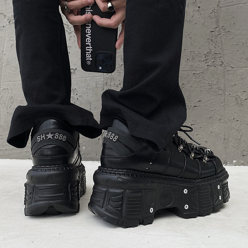 Men's Street American Metal Punk Retro Minority Design Fried Men's Shoes