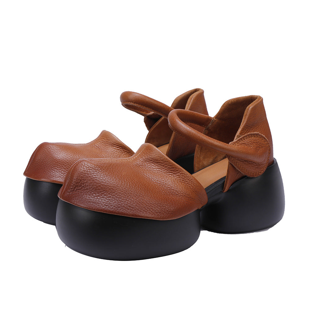 Casual Attractive Women's Retro Calf Style Women's Fashion Shoes