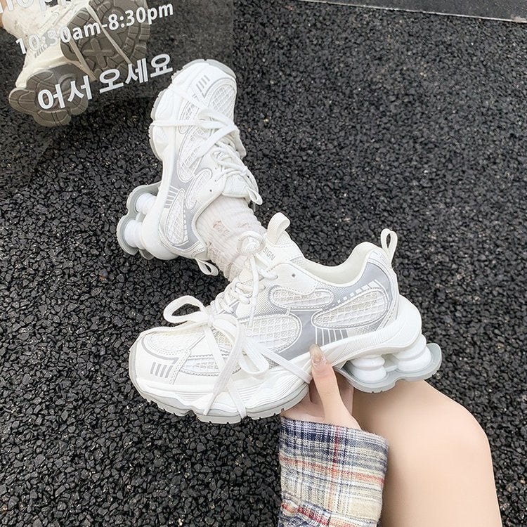 Women's Genuine Platform Dad Spring Mesh Breathable Sneakers