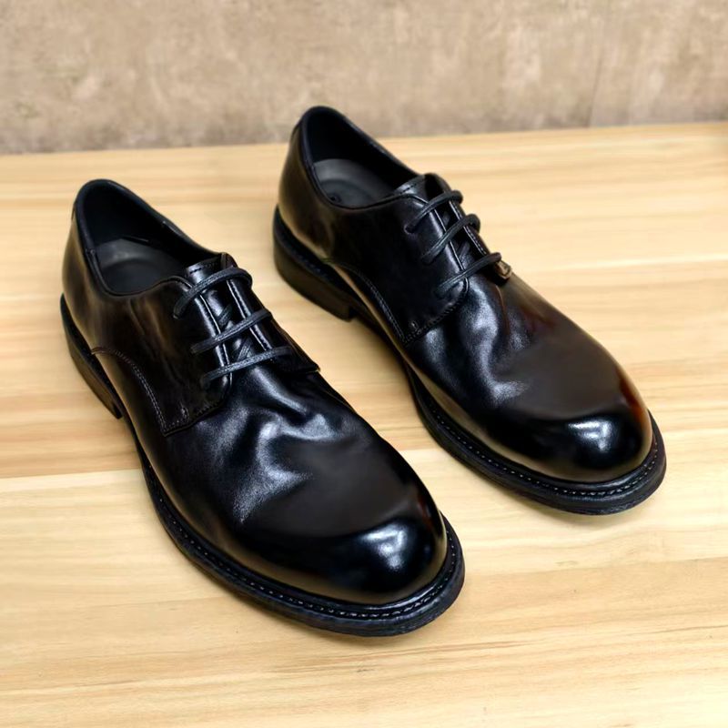 Men's British Style Business Horse Light Luxury Simplicity Commute Leather Shoes