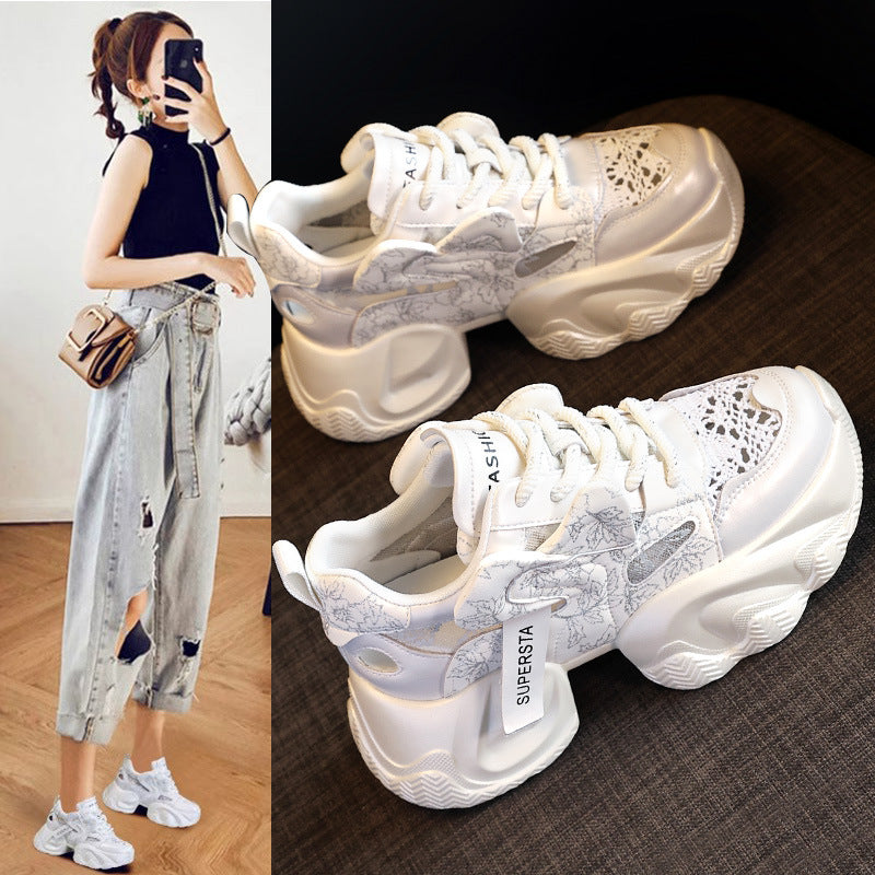 Women's Thick Bottom Toe Cap Roman Summer Sneakers