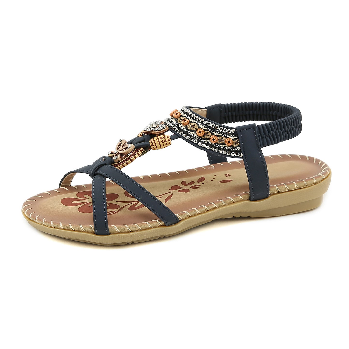 Bohemian Spring Large Size Flat Bottom Sandals