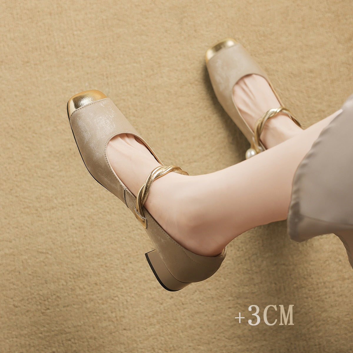Women's Sheepskin Version Pumps Spring Chinese French Mary Women's Shoes