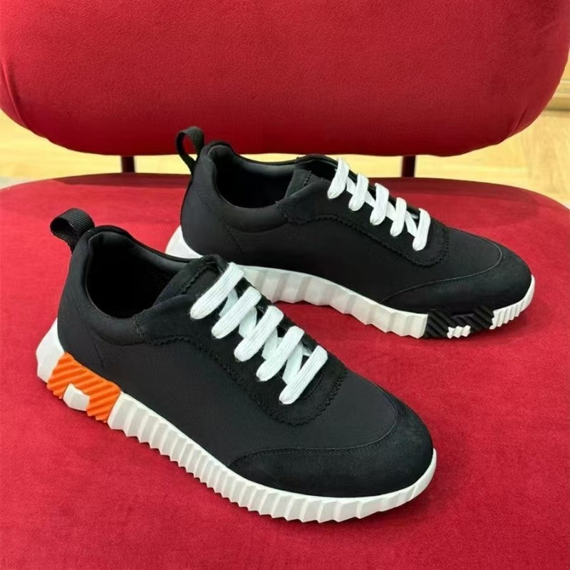 Low-cut Sports Frosted Stitching Mesh British Youth Casual Shoes
