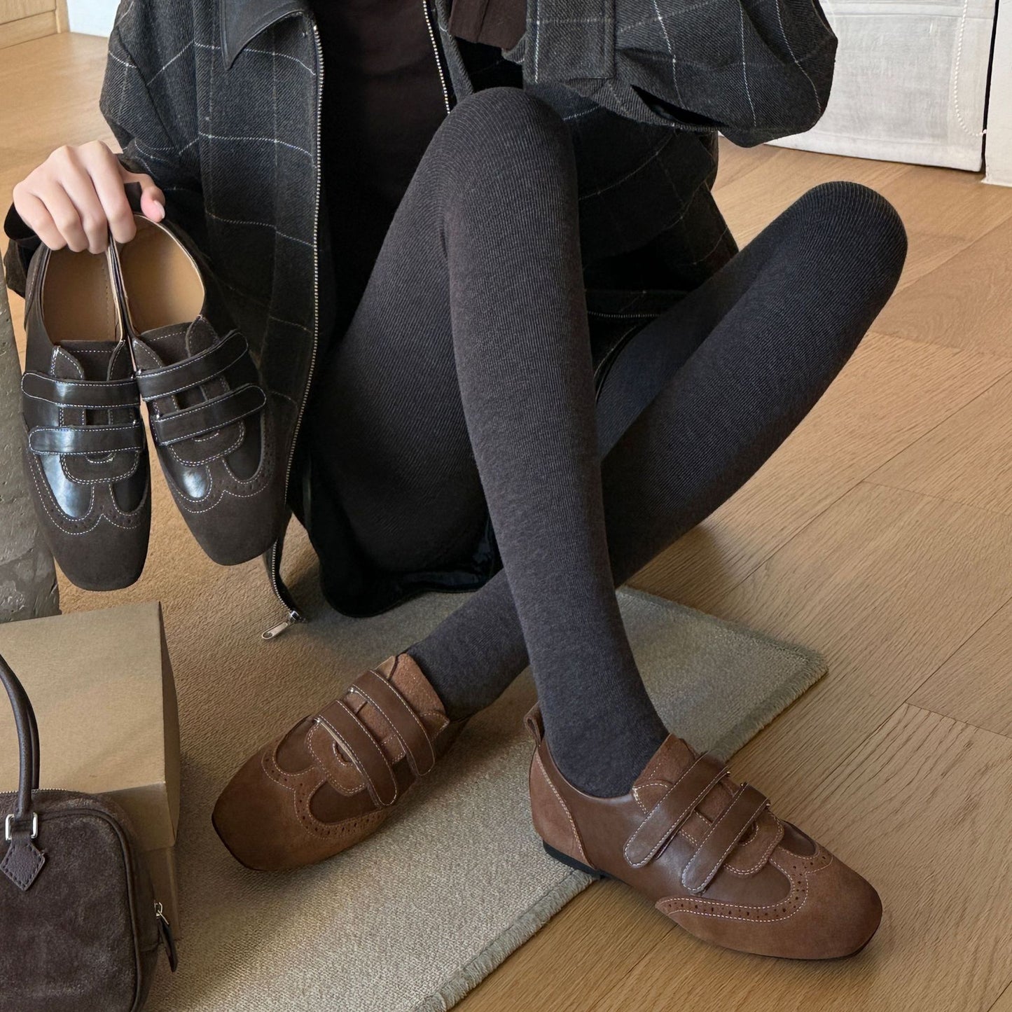Women's Super Comfortable Spring Small Single-layer Retro Leather Shoes