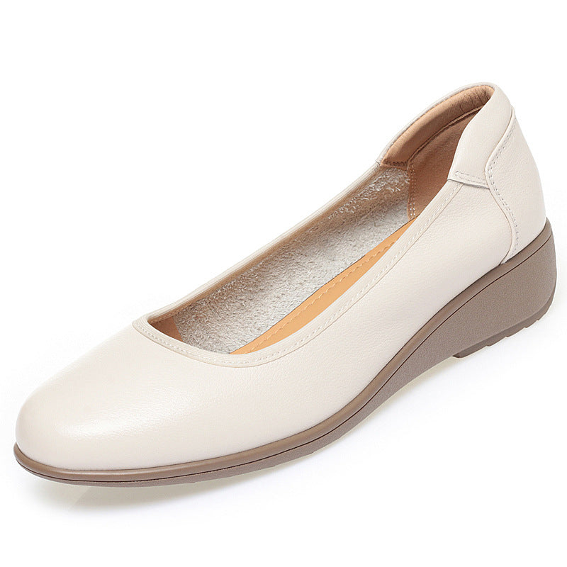 Women's Layer Cowhide Plus Size Genuine Formal Wear Not Tired Women's Fashion Shoes