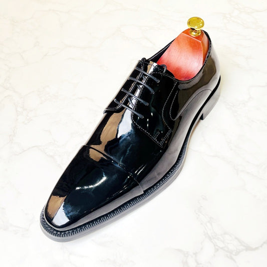Men's Handmade Formal Wear Genuine Square Toe British Gentleman Wedding Leather Shoes