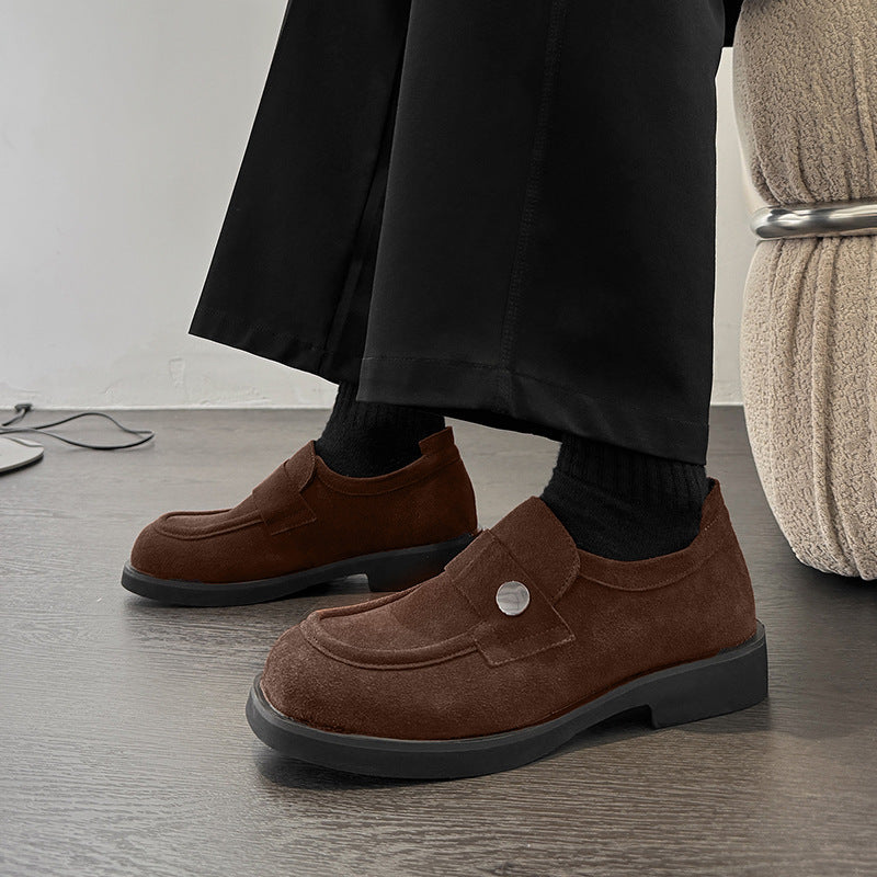 Men's British Style Summer Slip-on Suede Loafers