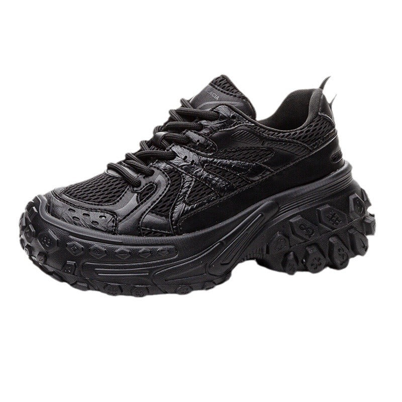 Women's Height Increasing Small Paris Resin Sole Sneakers