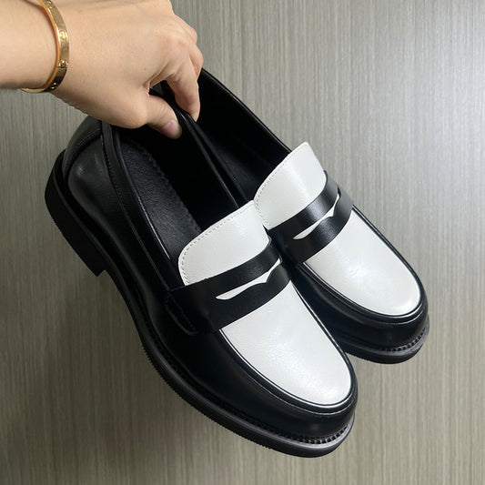 Men's Autumn One Pedal British Korean Derby Loafers