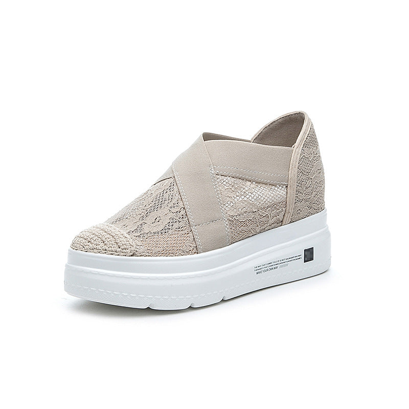Women's Increasing Insole Fisherman Summer Platform Lazy Women's Casual Shoes