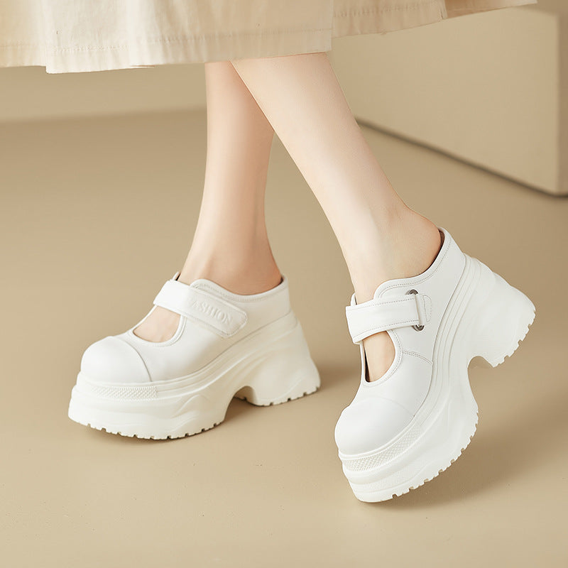 Women's Platform Outdoor Lightweight Muffin High Toe Thick-soles Slippers