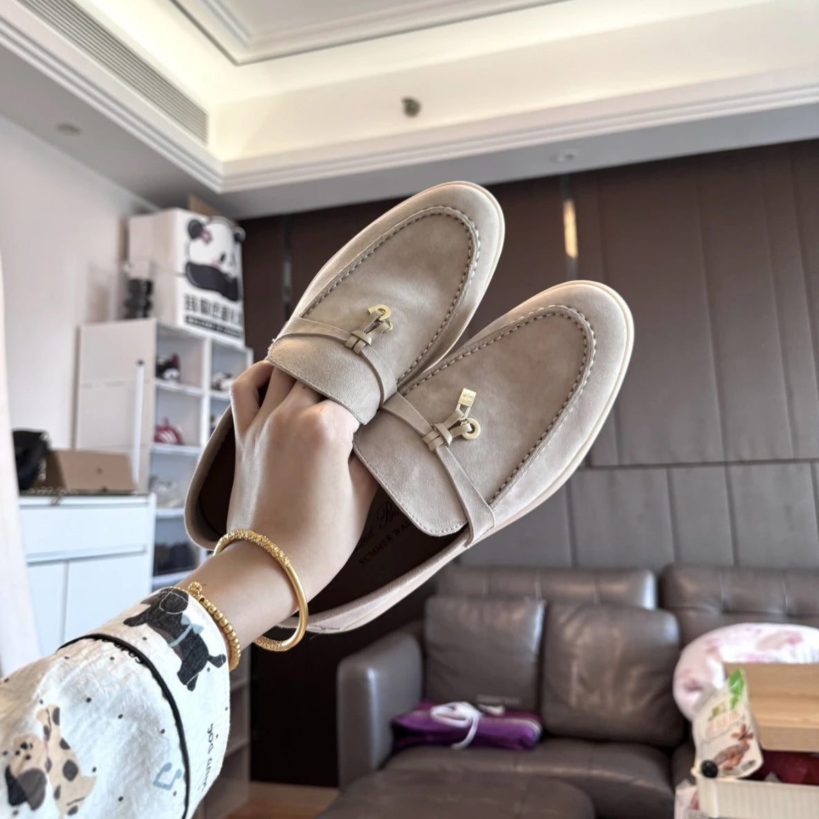 Women's Old Money Style Genuine High-grade Slip-on Flat Loafers