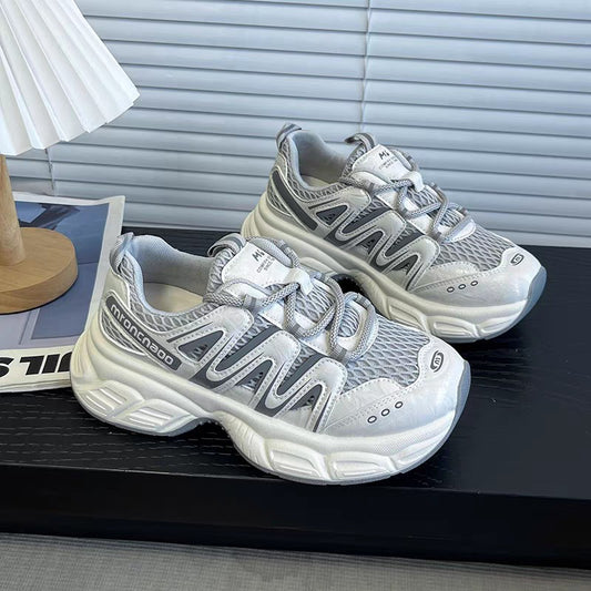 Women's Platform Dad Spring Heighten Mesh Breathable Women's Sports Shoes