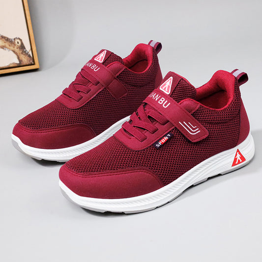 Women's The Old Four Mother Sports Walking Soft Men's Shoes