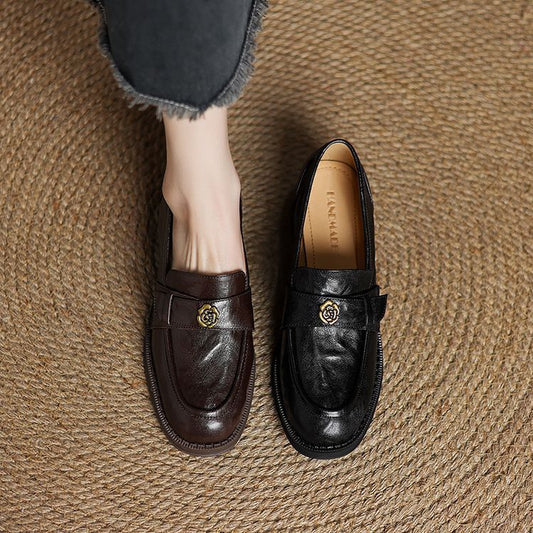 Women's Spring Pumps Round Head Chunky Mid Women's Fashion Shoes