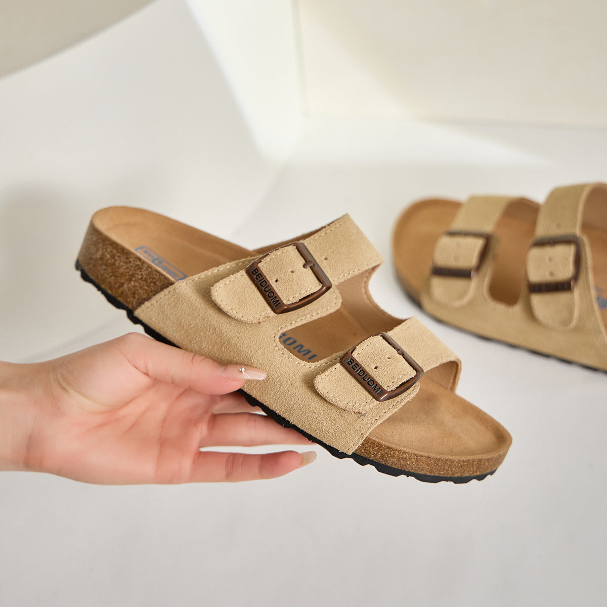 Women's Su Genuine Summer Outdoor Lazy Cork Sandals