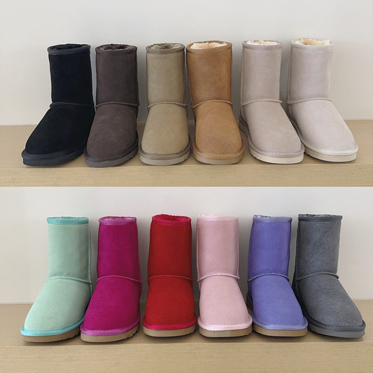 Women's Plus Size Classic Length High Top Genuine Veet For Warmth Women's Snow Boots
