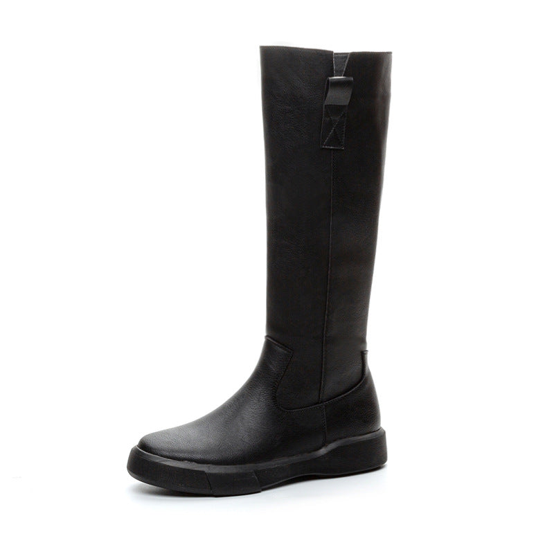 Women's Platform Flat Side Zipper Female Fashion Boots