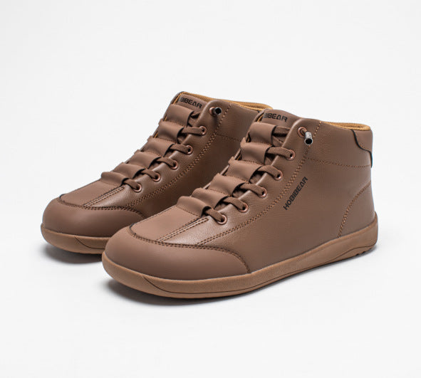 Wide Toe Synthetic Vamp Short Slip-on Boots